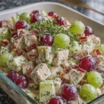 Creamy Chicken Apple and Grape Salad