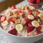 Strawberry Banana Cheesecake Salad