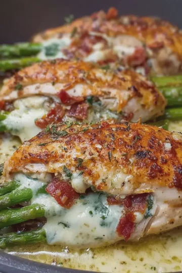 Asparagus Stuffed Chicken Breast