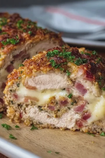 Chicken Cordon Bleu Meatloaf