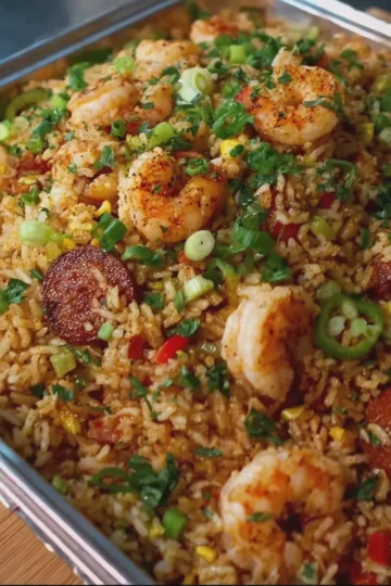 Cajun Seafood Dirty Rice Family Feast