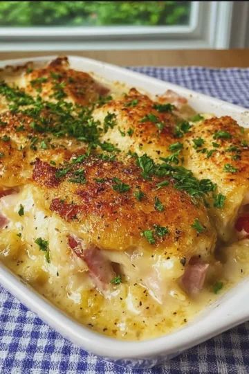 Creamy Chicken and Chicken Ham Casserole