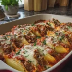 Cheesy Beef Stuffed Shells