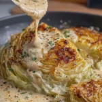 Creamy Oven-Baked Cabbage with Parmesan Cream Sauce