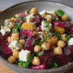 Mediterranean Chickpea, Beet and Feta Salad