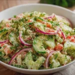 Crunchy Cucumber Onion Salad