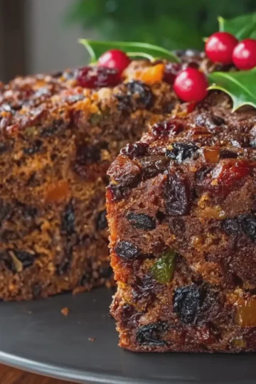 Old Fashioned Dark Fruit Cake