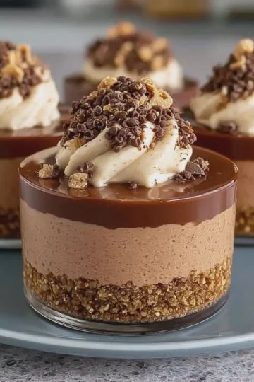 Easy No Bake Nutella Cheesecake Cups