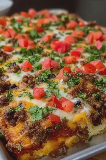 Sheet Pan Taco Casserole