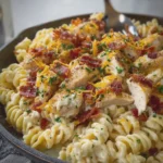 Chicken Turkey Bacon Ranch Pasta