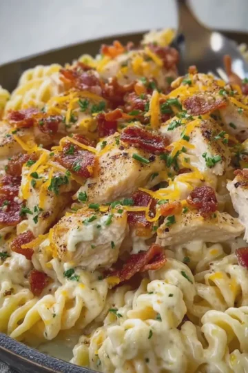 Chicken Turkey Bacon Ranch Pasta