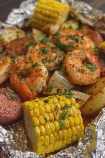 Shrimp Boil Foil Packets
