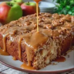 Fresh Apple Cake with Caramel Glaze