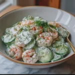 Creamy Cucumber and Shrimp Salad with Fresh Dill
