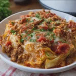Crockpot Cabbage Roll Casserole Hearty Family Comfort Dinner