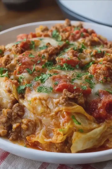 Crockpot Cabbage Roll Casserole Hearty Family Comfort Dinner